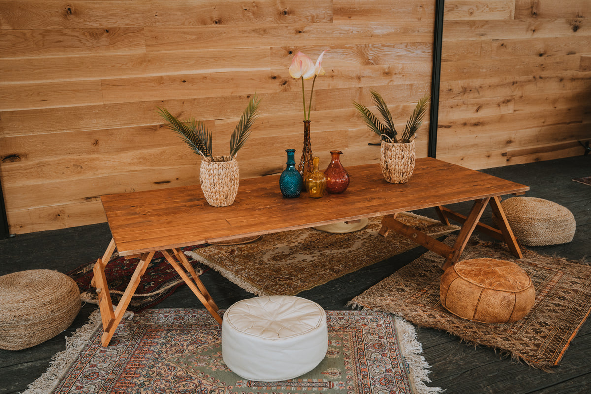 Low shop lying table