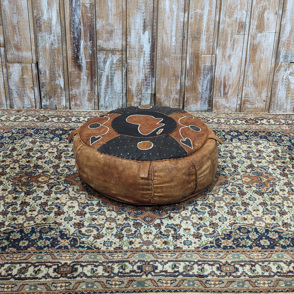 Brown Pouffe