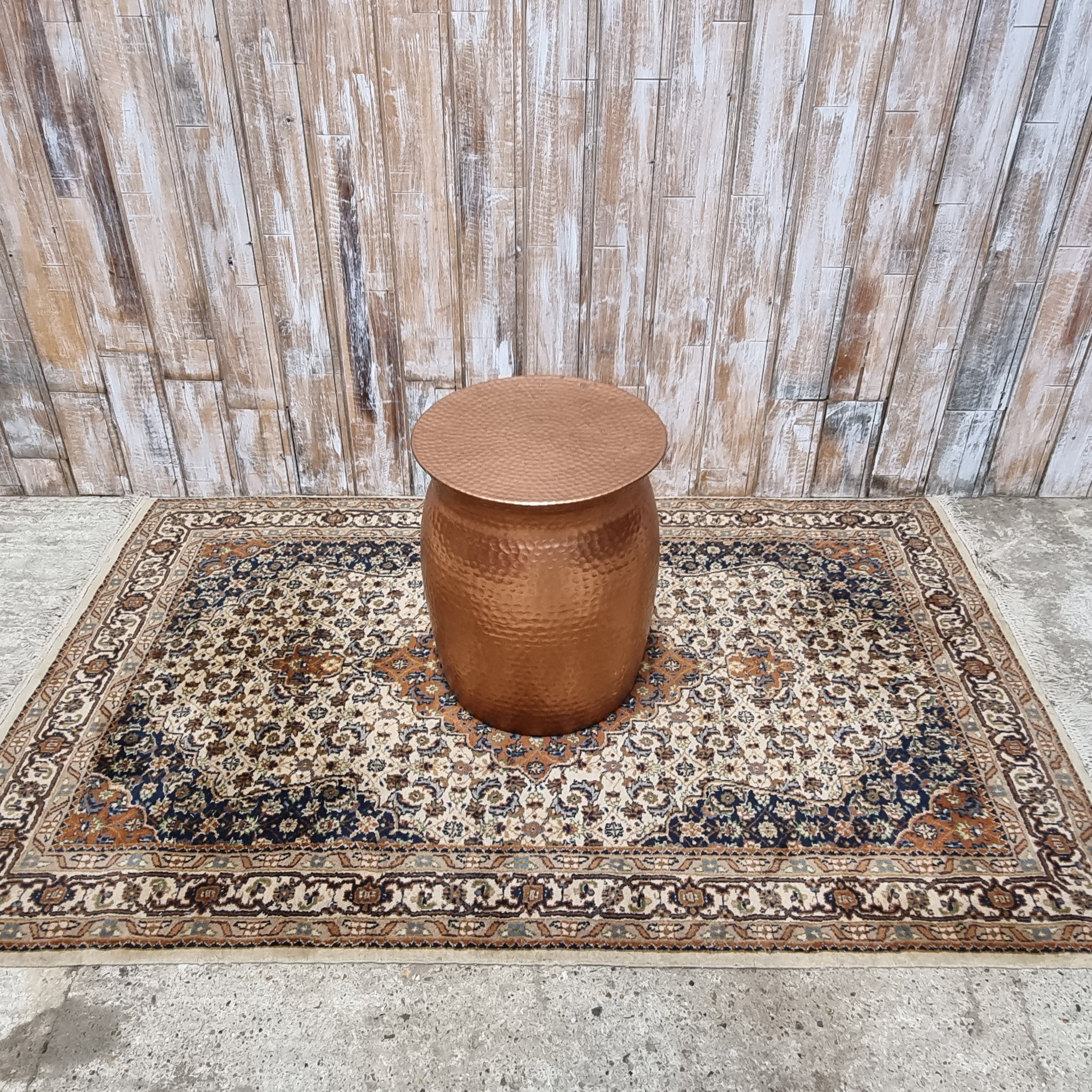 Small Copper Hammered Table