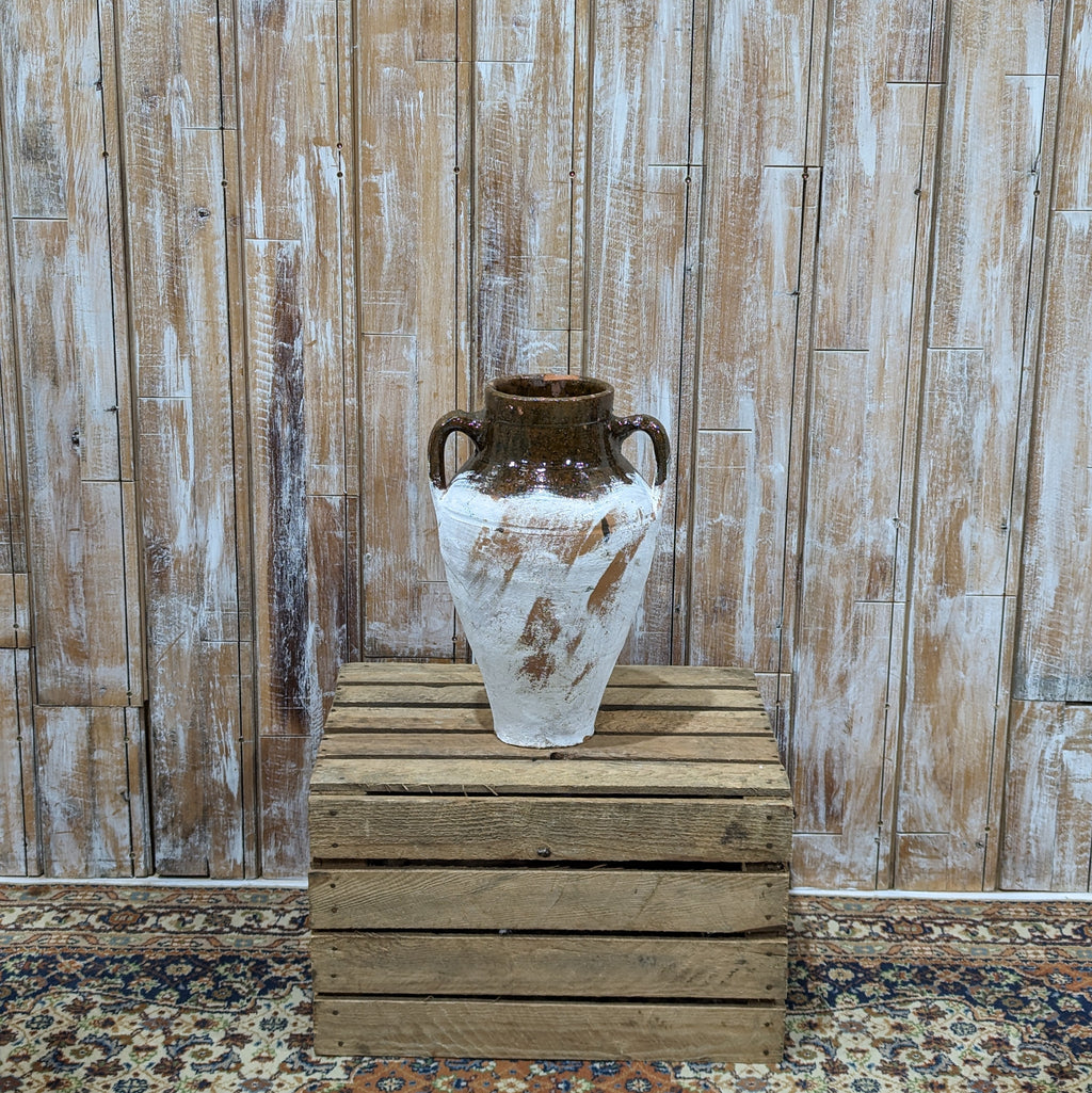 White Washed Vintage Vase