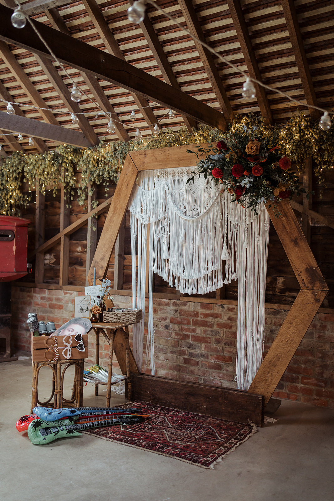 Wooden Hexagonal Backdrop