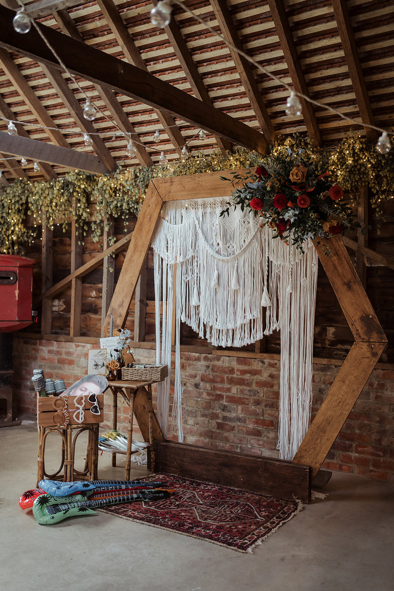 Wooden Hexagonal Backdrop – Locate To Create