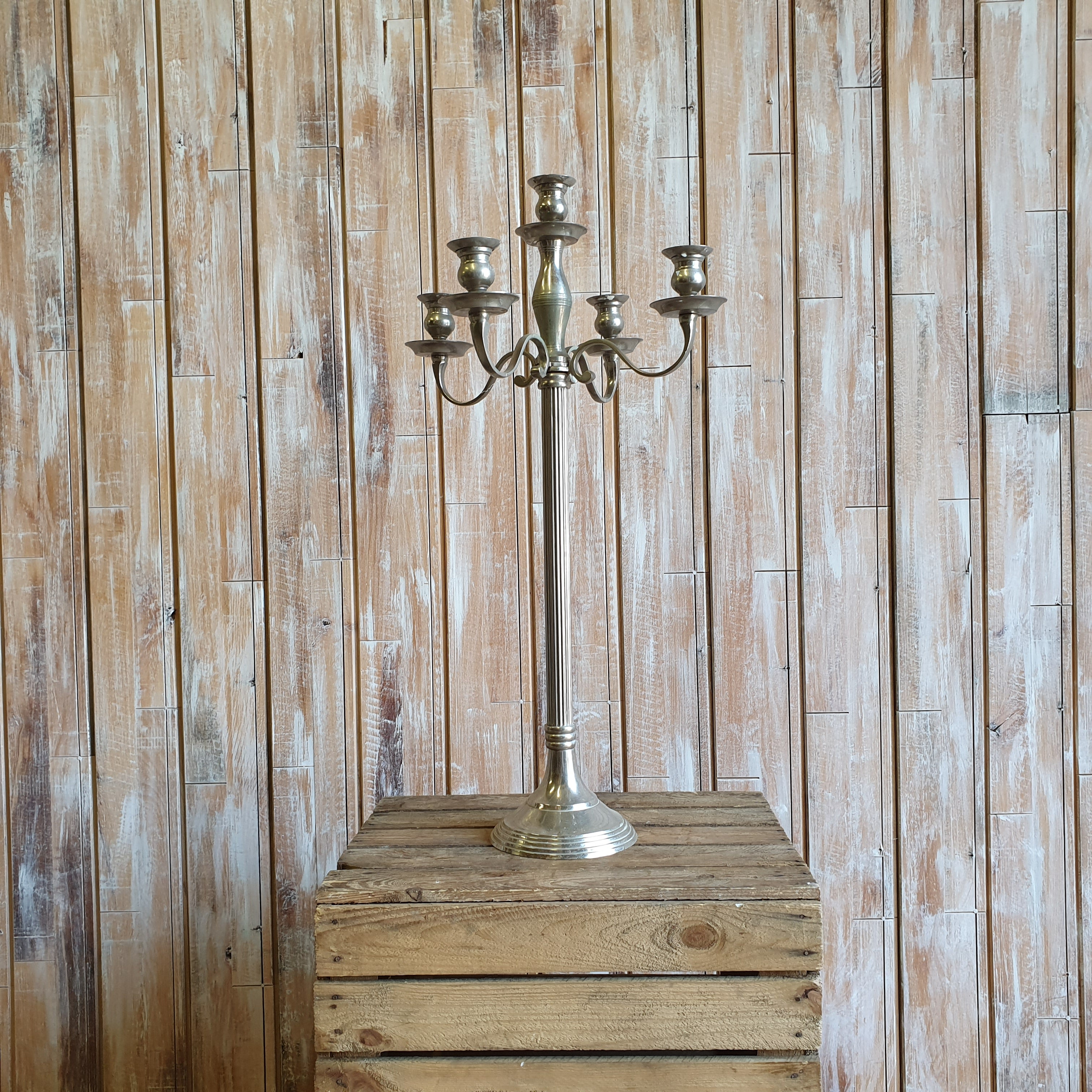 Large Silver Candelabra