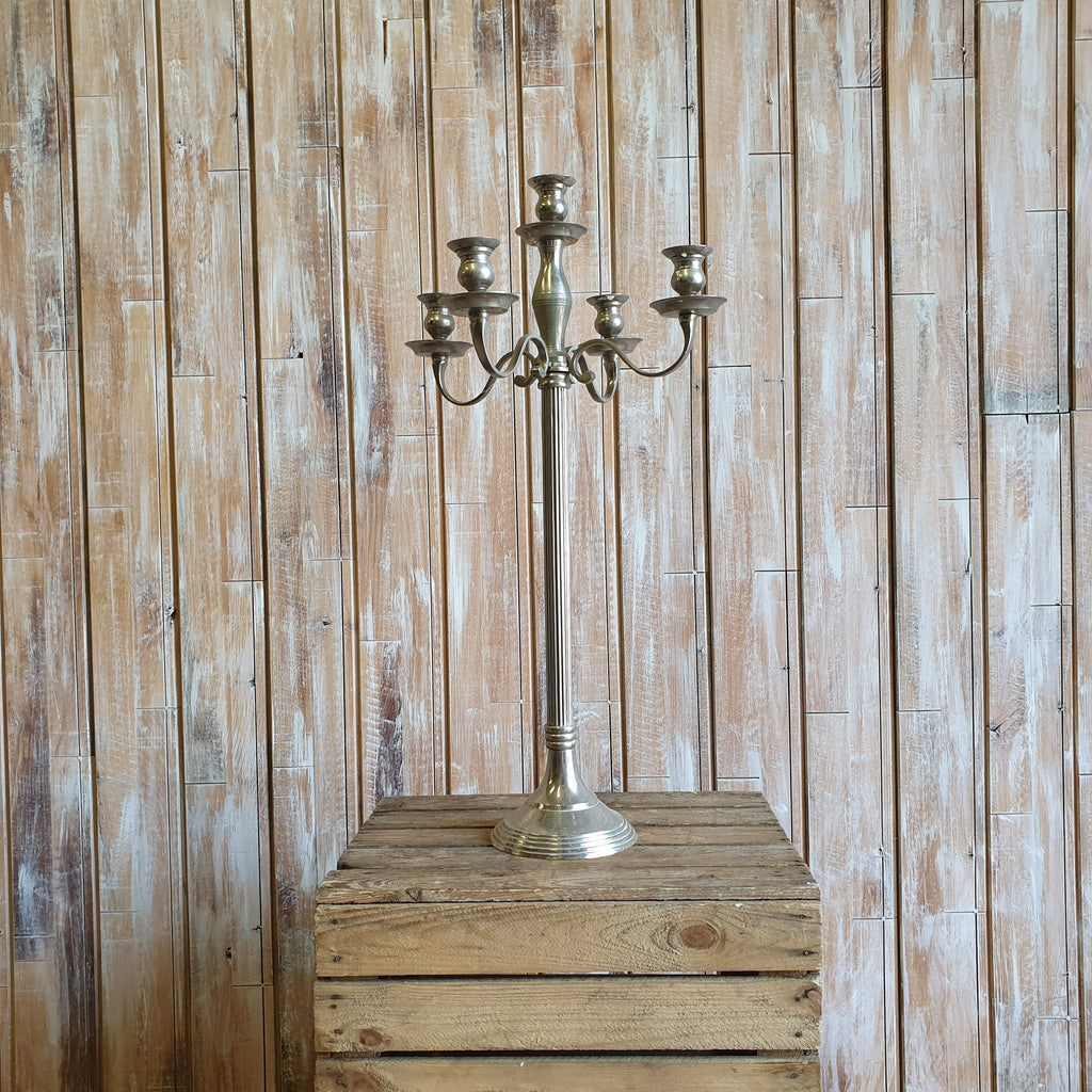 Large Silver Candelabra