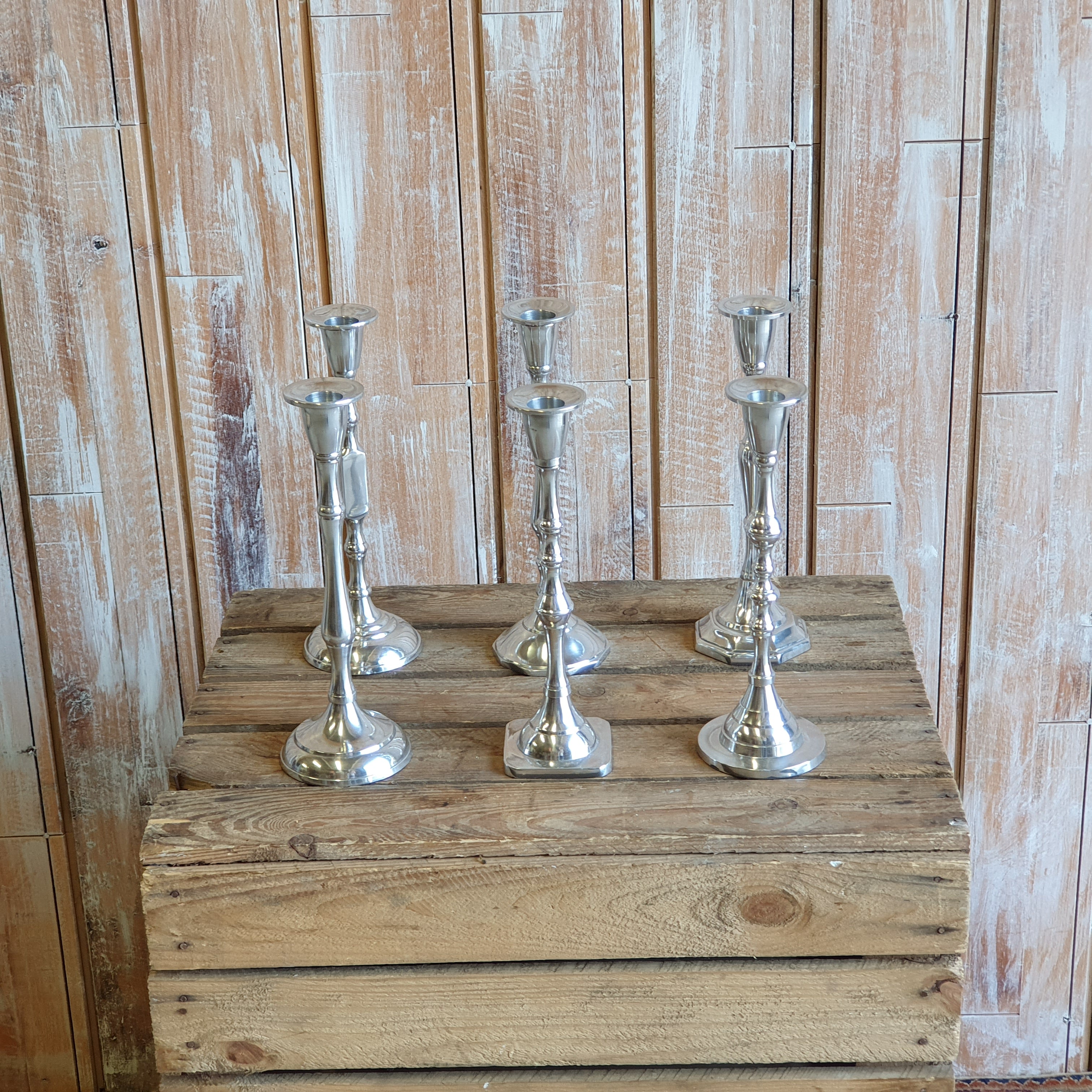 Aluminium Single Candlestick Holder