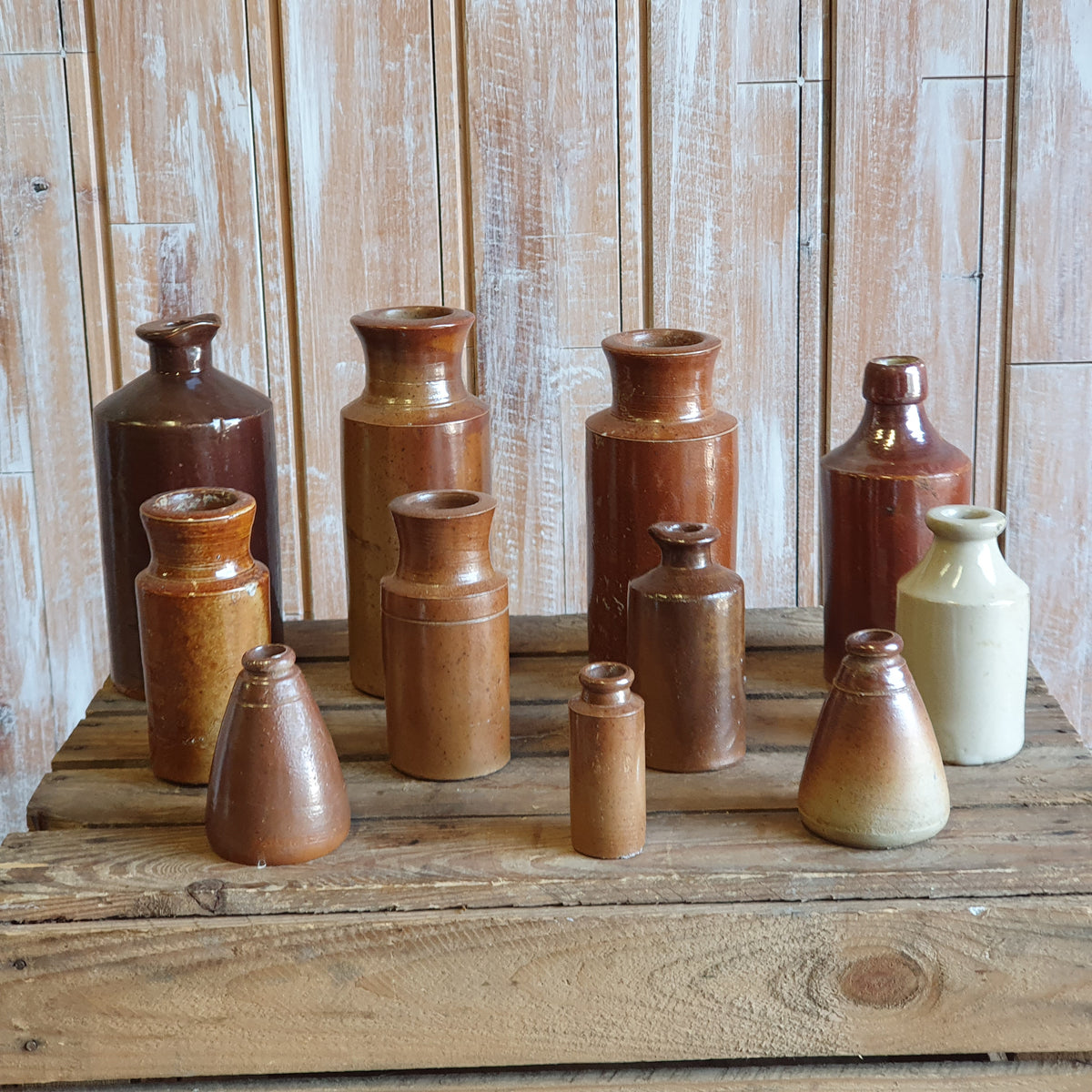 Vintage Clay Bottles Locate To Create