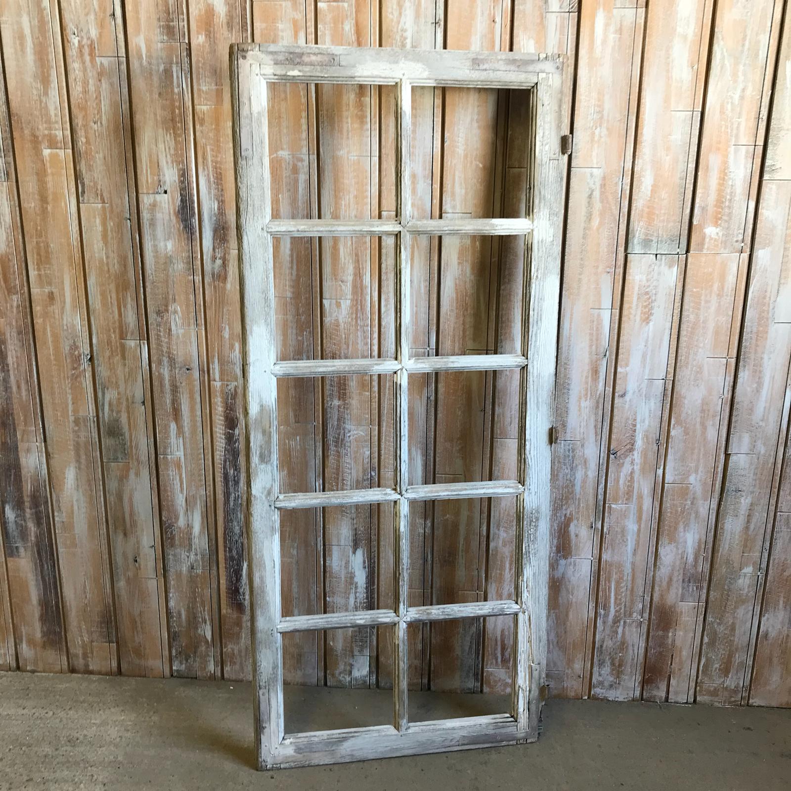 Vintage White Washed Wooden Frame