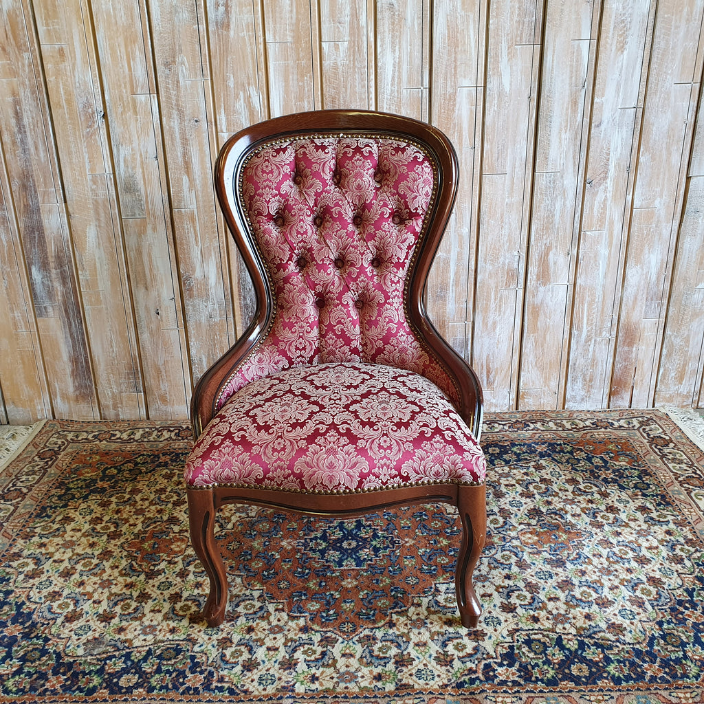 HAZEL: Red Patterned Chair
