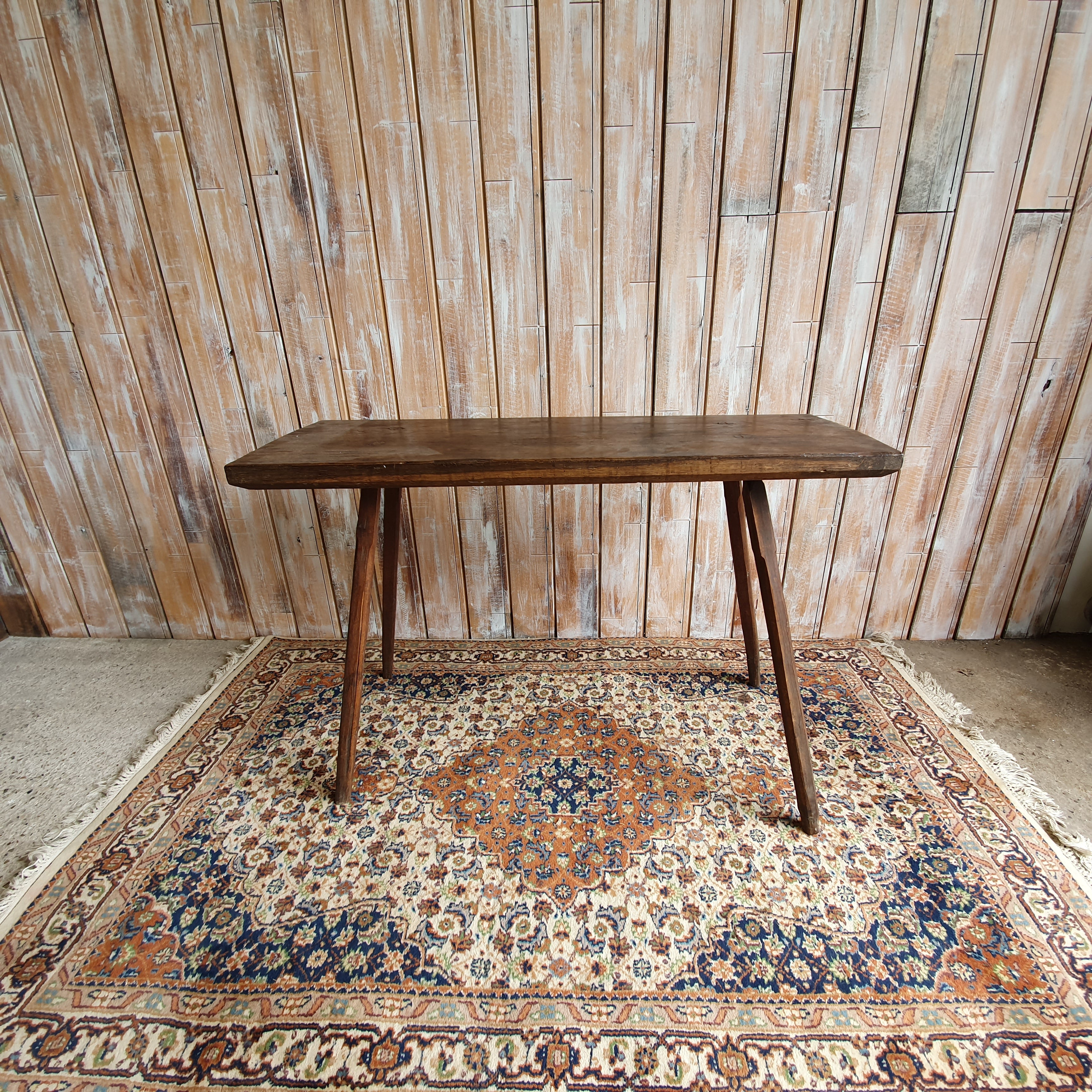 Wooden Large Pin Legged Table