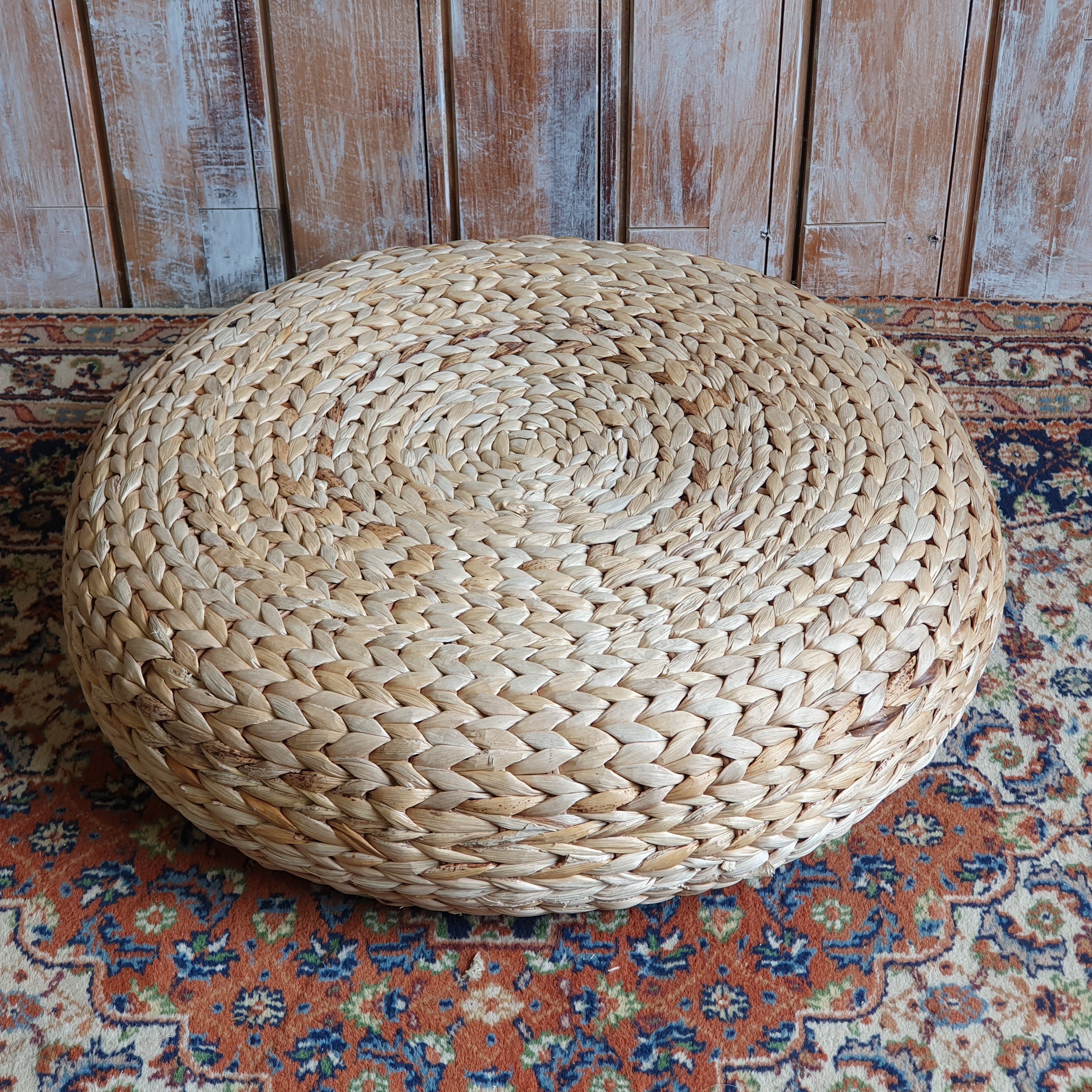 Wicker Pouffe