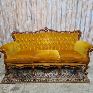 HONEY: Vintage Three Seater Sofa