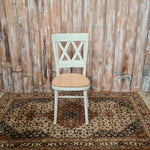 White Double Crossback Chair