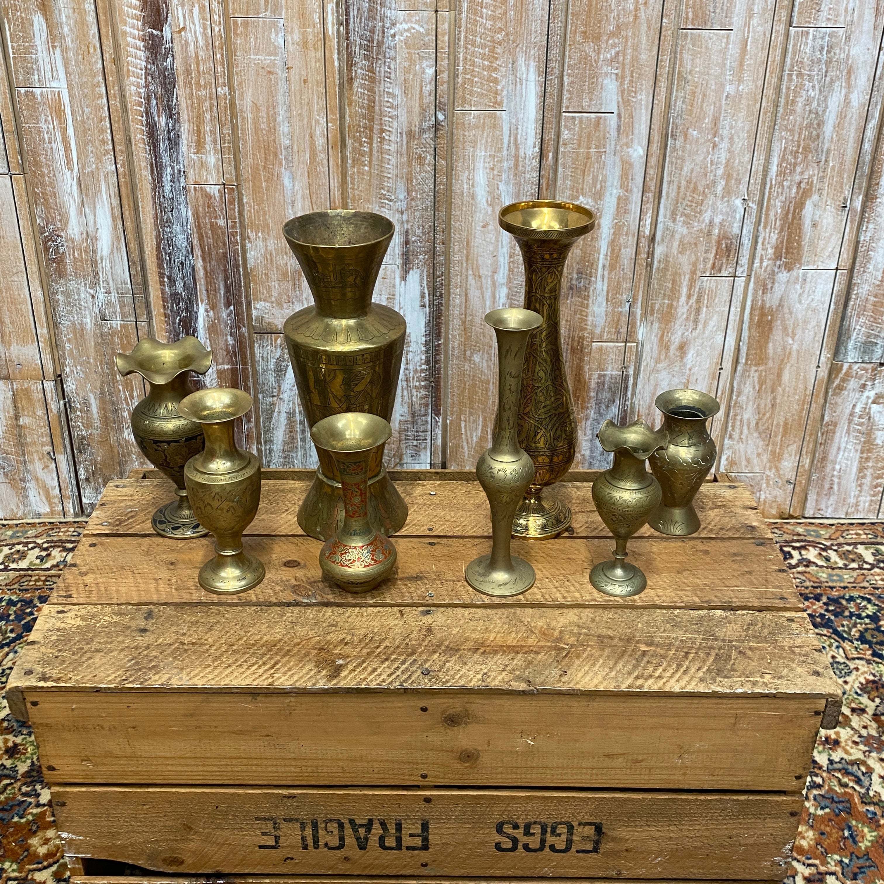 Vintage Brass Vases