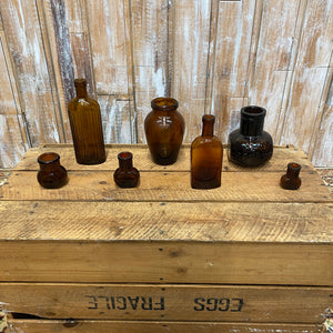 Vintage Amber Bottles