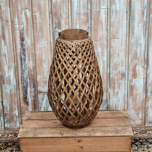 Wicker Large Lantern