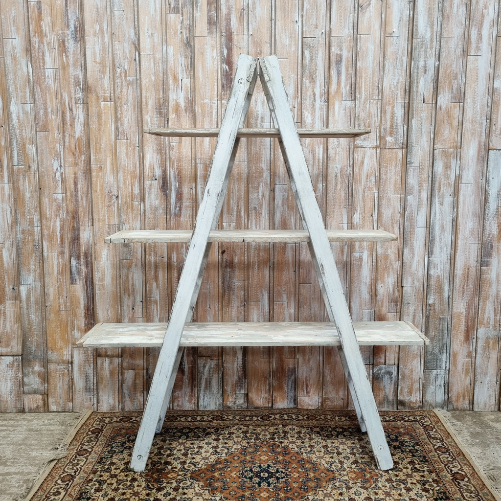 White A Frame Display Ladder Locate To Create