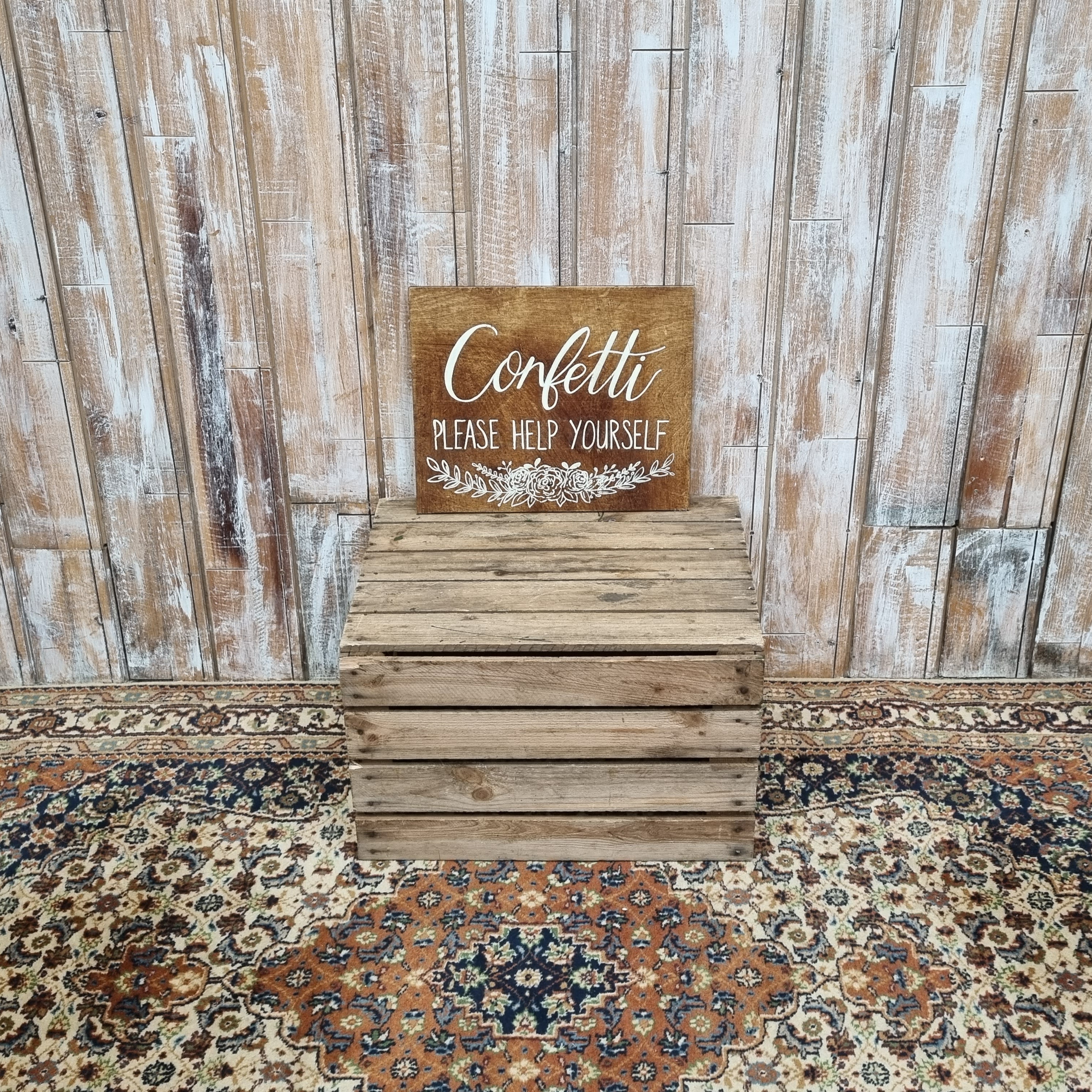 Confetti Sign