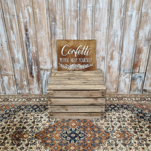 Confetti Sign