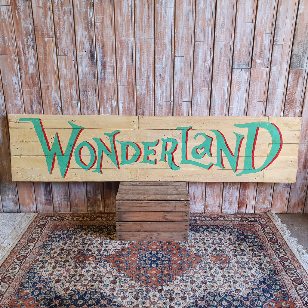 Large Wonderland Sign