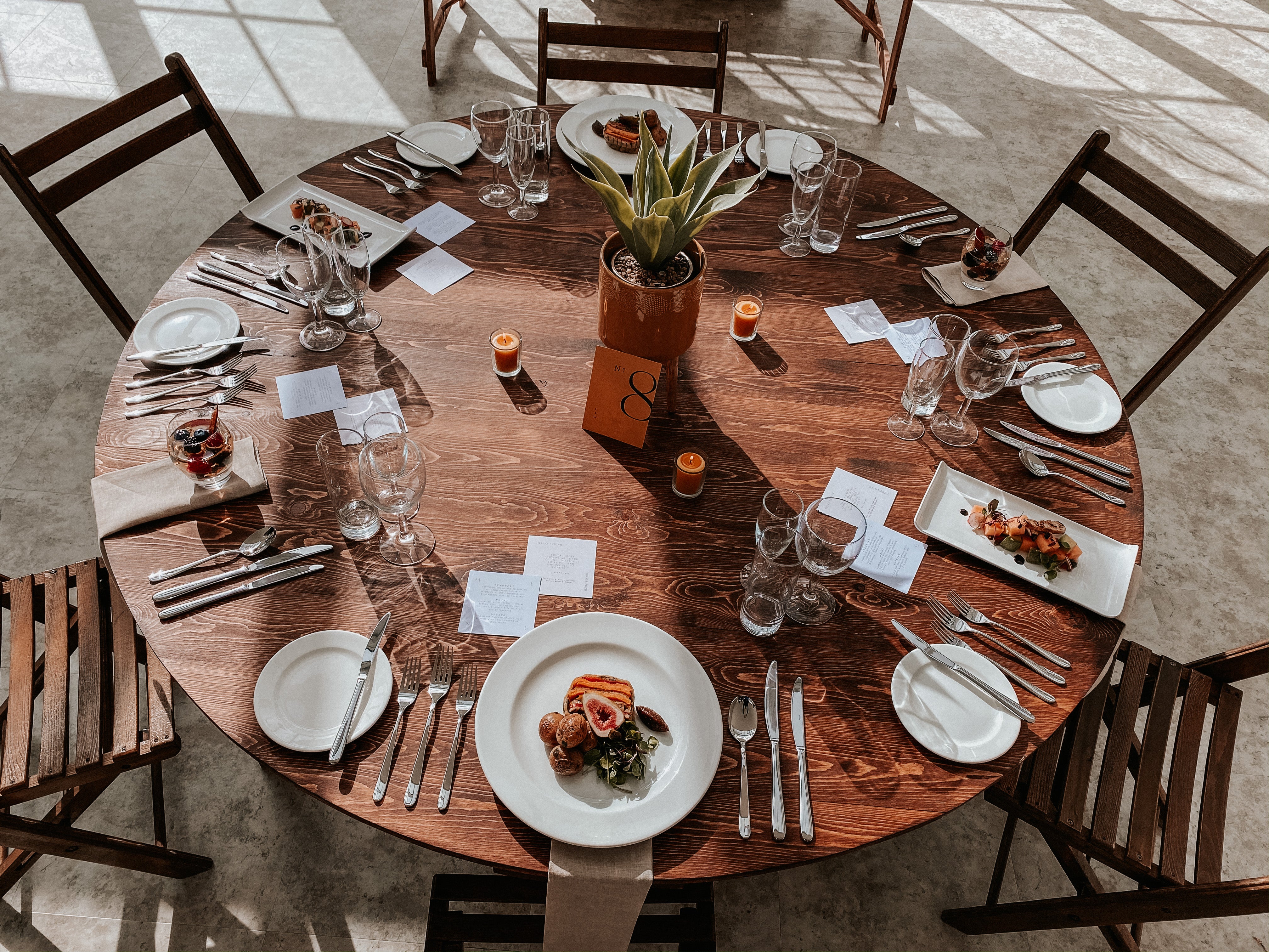 Round Wooden Tables