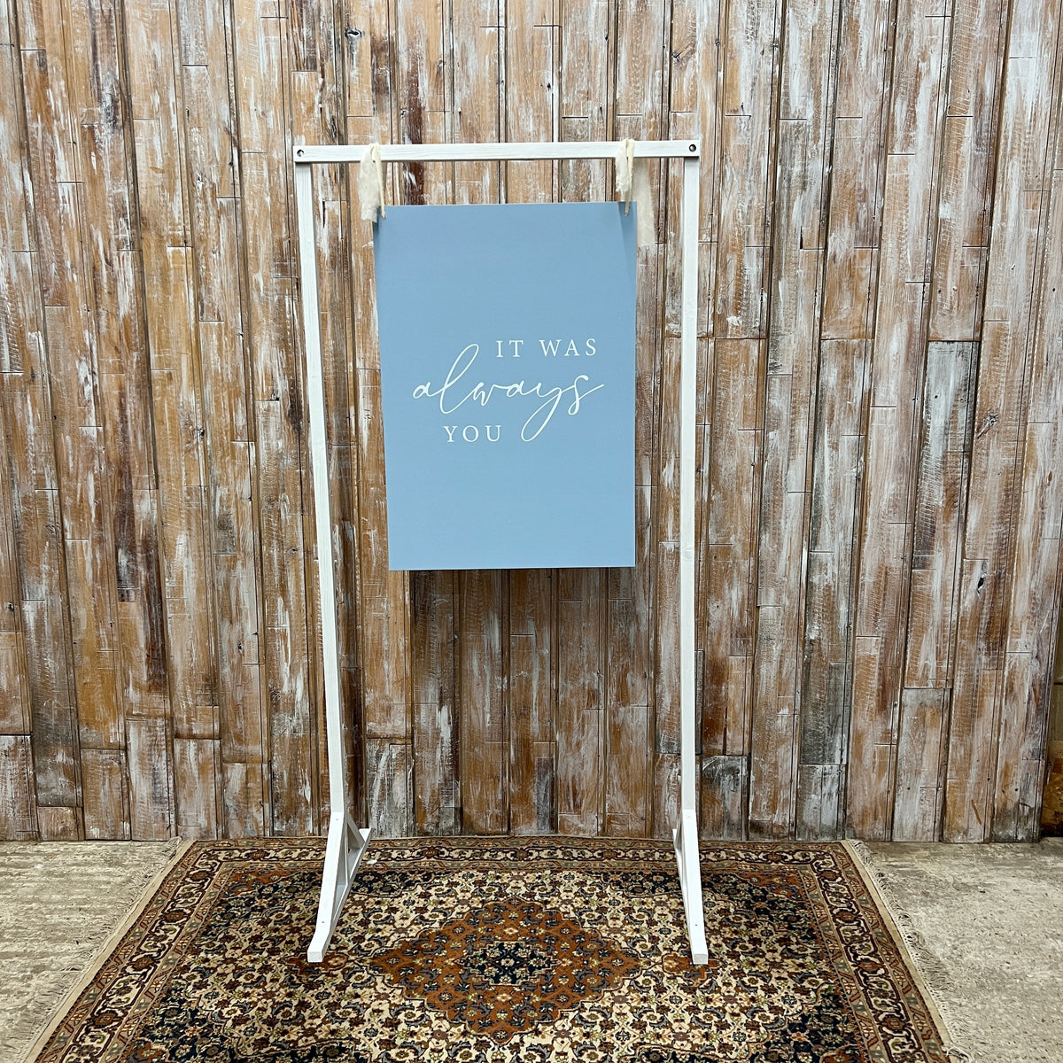 Tall White Washed Frame – Locate To Create