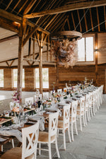 White Double Crossback Chair